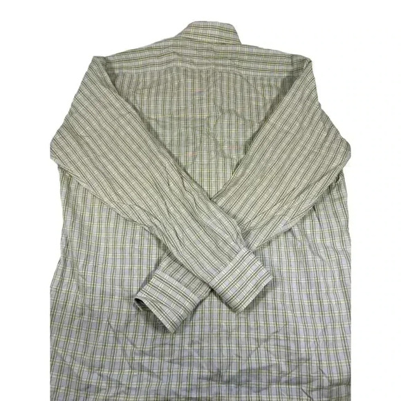 TaylorByrd 100% cotton Men’s XL blue green button down collared shirt - Picture 3 of 5